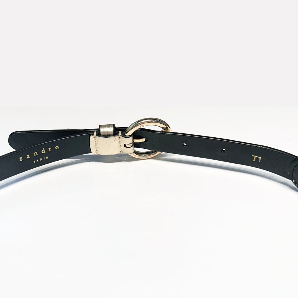 SANDRO Leather belt, size T1 - Picture 5 of 5